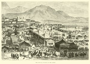De kermis van Pucara in de Andes door Edouard Riou